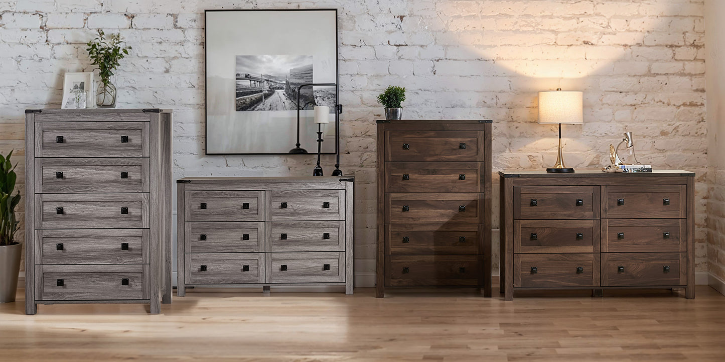 CHITOOMA 5 Drawer Dresser for Bedroom Modern Storage Tower for Closet, Hallway, Entryway, Nursery Room