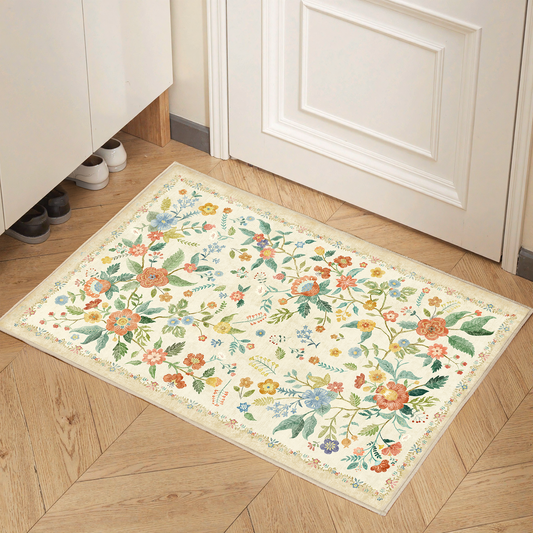 2'x3' Boho Runner Rug for Hallway, Machine Washable Stain Resistant Non-Shed Carpet, Runner Rug with Non-Slip Backing for Kitchen, Entryway, Bedroom, Laundry, Bathroom
