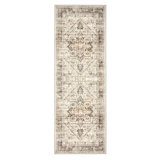 2'x6' Washable Runner Rug with Non-Slip Backing for Hallway, Kitchen, Entryway, Bedroom, Laundry, Bathroom