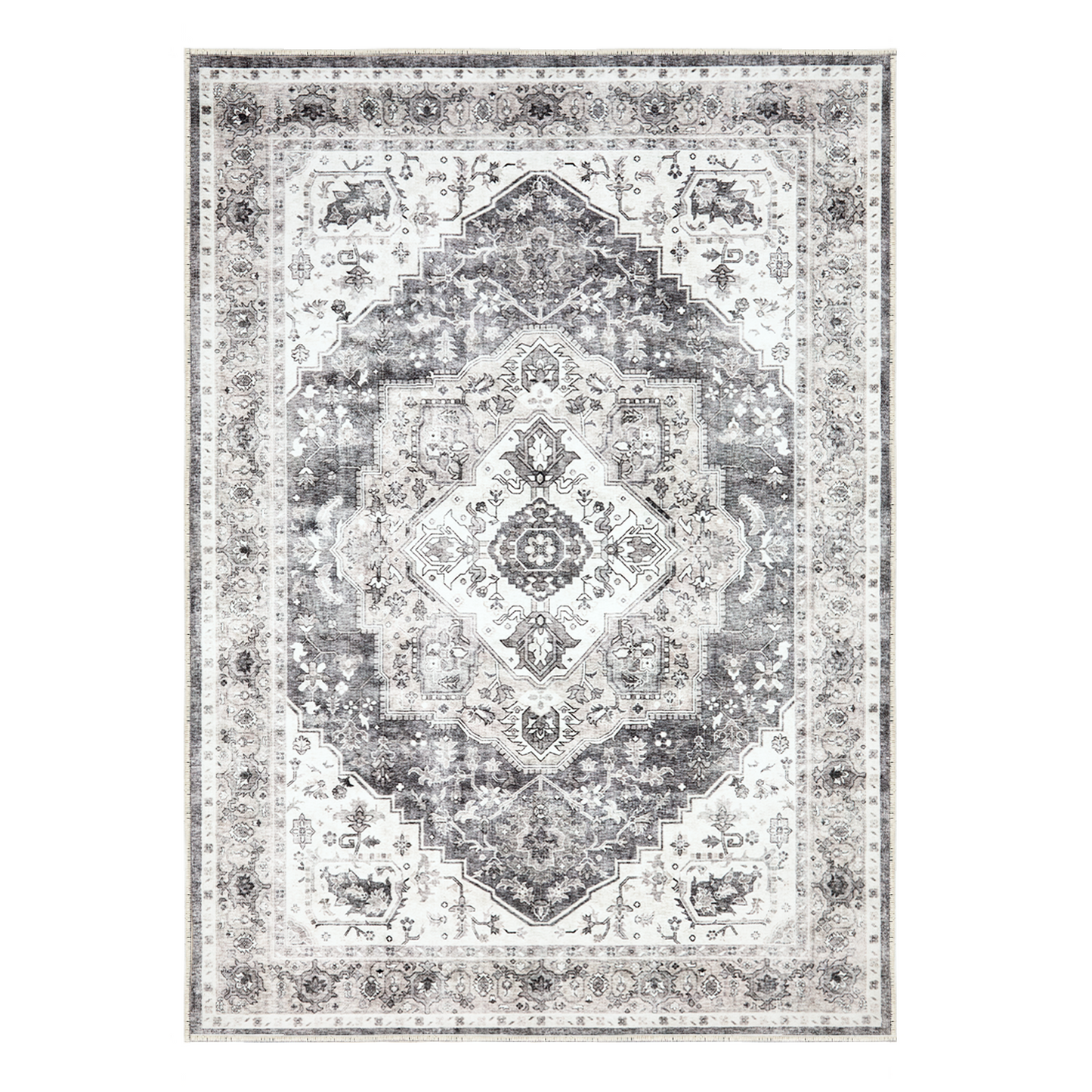 8'x10' Washable Area Rug with Non-Slip Backing for Living Room, Bedroom, Dining Room, Dorm, Office