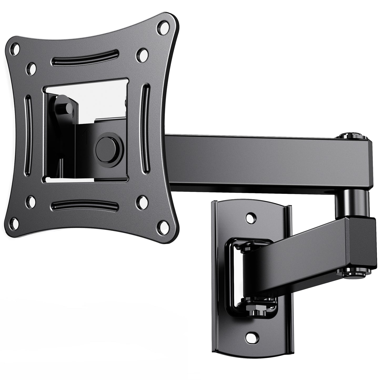 MountFTV Full Motion TV Wall Mount Brackets for 13-32 Inch TVs, 360° Rotation TV Mount Max 100x100mm, Hold up to 33 LBS