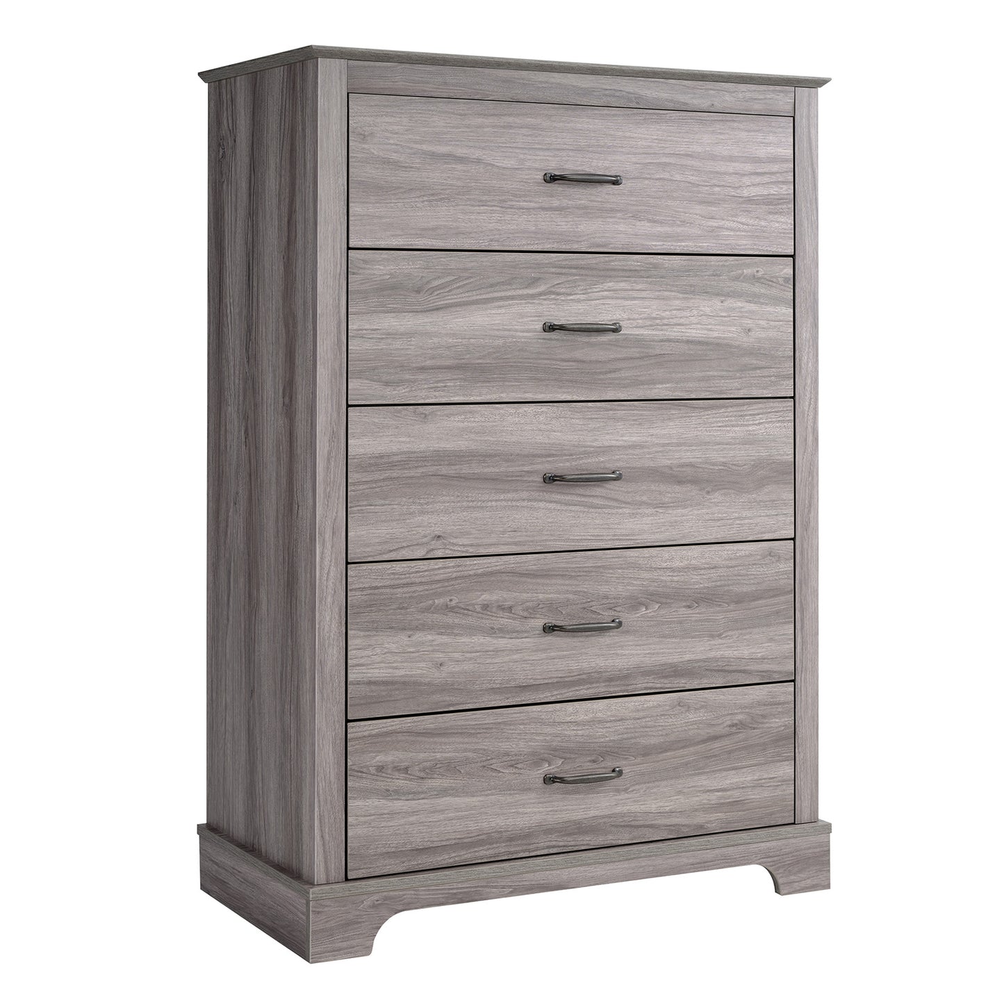 CHITOOMA 5 Dresser for Bedroom Wooden Chest of Drawers Dresser for Living Room, Entryway, Gray