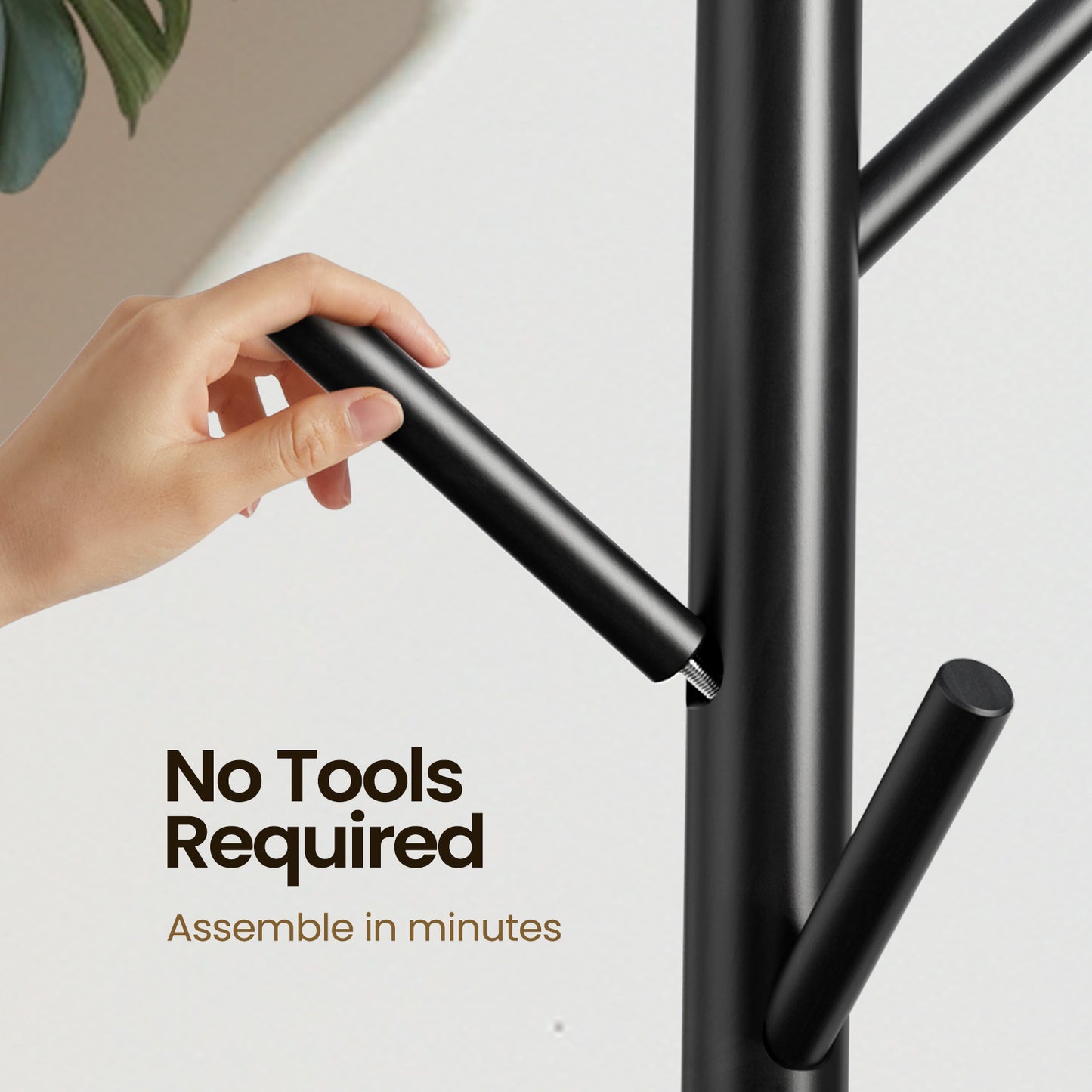 Coat Rack Stand with 3 Height Options and 8 Hooks Wooden Freestanding Coat Rack for Home, Office, Entryway, Hallway - Walmart.com