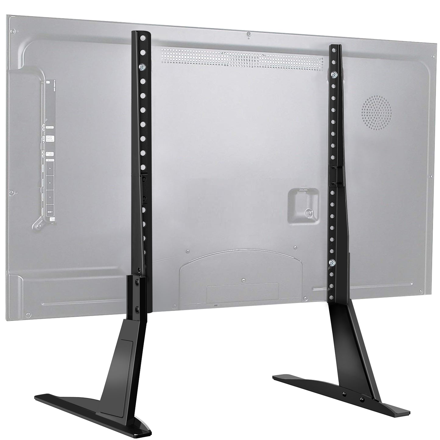 MountFTV Universal Table Top TV Stand for 22-65" Flat Screen with Height Adjustable Leg Stand Max 800x500mm, Holds up to 110 lbs