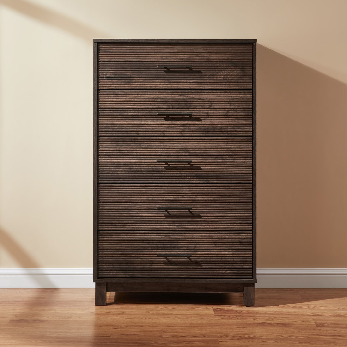 CHITOOMA 5 Drawer Dresser for Bedroom Modern Storage Tower for Closet, Hallway, Entryway, Nursery Room