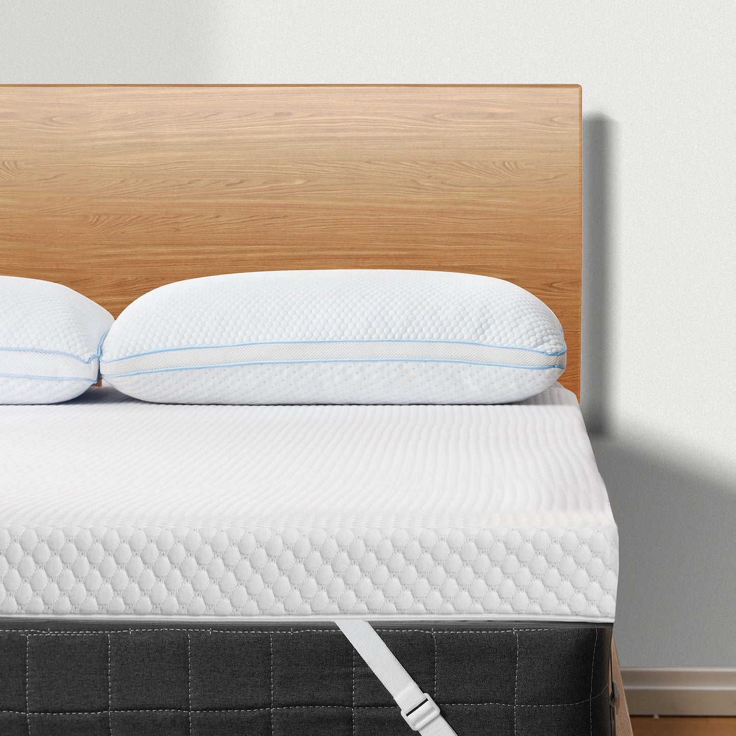 CHITOOMA Gel Memory Foam Mattress Topper with Washable Cover & Removable, Twin