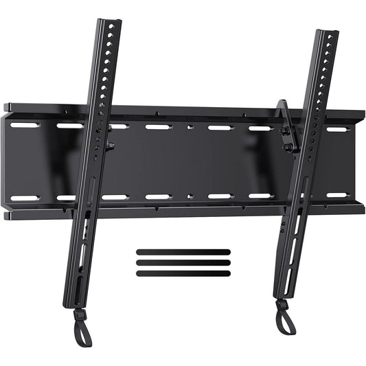 MountFTV Low Profile Tilting TV Wall Mount Bracket for 23-60 inch LED LCD OLED Flat Screen TVs with 400x400mm, Holds up to 115lbs