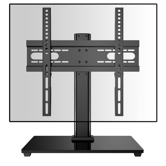 MountFTV Tabletop Universal TV Stand Mount for 37- 55 inch TVs with Height Adjustable & Wire Management
