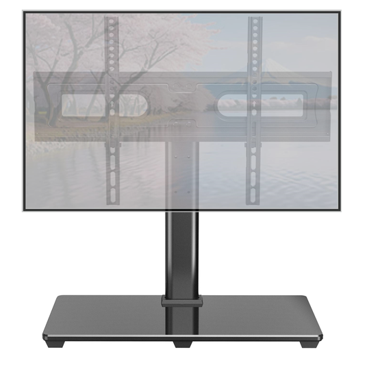 MountFTV Universal TV Stand for 37-75" Flat Screen TVs with Height Adjustable Max 600x400, Holds up to 99 lbs