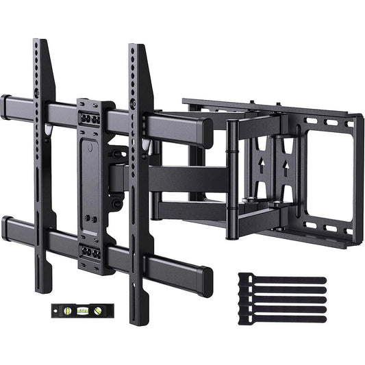PERLESMITH Full Motion TV Mount Fits for 37-85 inch, Holds up to 132 lbs, Max 600x400mm