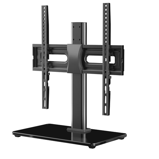 PERLESMITH Universal TV Stand for 32-60", Table Top TV Base Max 400x400 mm, Black