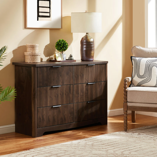 CHITOOMA 6 Drawer Dresser for Bedroom Modern Storage Tower for Closet, Hallway, Entryway, Nursery Room