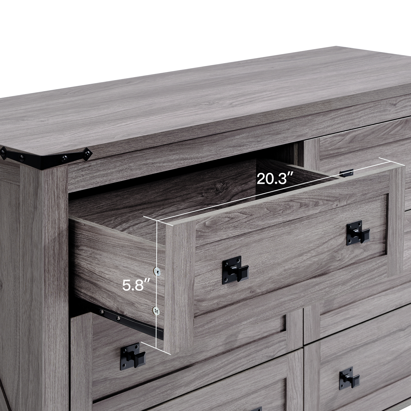 CHITOOMA 6 Drawer Dresser for Bedroom Modern Storage Tower for Closet, Hallway, Entryway, Nursery Room