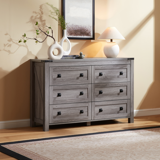 CHITOOMA 6 Drawer Dresser for Bedroom Modern Storage Tower for Closet, Hallway, Entryway, Nursery Room