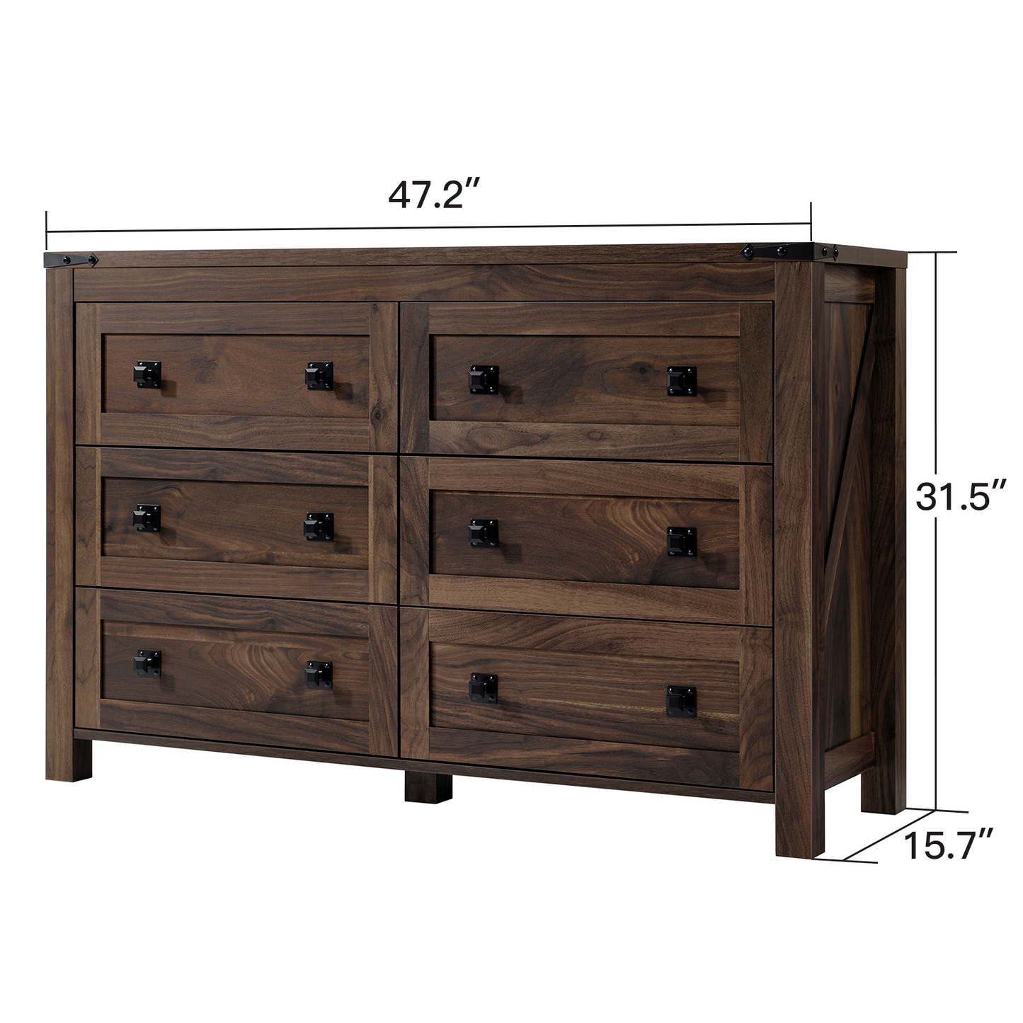 CHITOOMA 6 Drawer Dresser for Bedroom Modern Storage Tower for Closet, Hallway, Entryway, Nursery Room