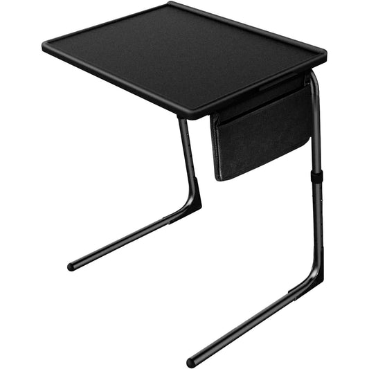 Portable Foldable 6 Height & 3 Tilt Angles Adjustable TV Tray Table TV Dinner Tray Sofa Desk for Home Office,1 Pack
