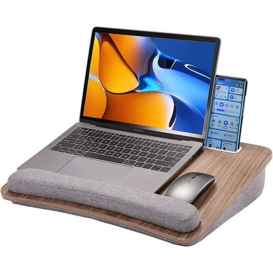 Portable Home Office Lap Desk with Pillow Cushion Fits Up To 15.6 Inch Laptops - Walmart.com