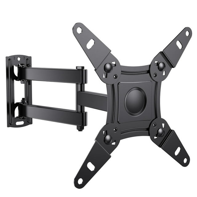 MountFTV Full Motion TV Wall Mount for 13-42 inch TVs Bracket Rotation Monitor with Articulating Arms, Holds Up to 44 lbs