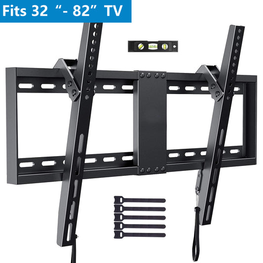 Tilting Universal TV Wall Mount Bracket for 32-82" LED LCD OLED Flat Screen TVs with 600x400 Holds up to 132lbs