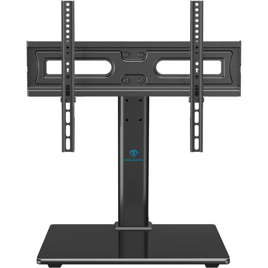 Universal TV Stand Table Top TV Base for 32 to 60 inch LCD LED OLED 4K Flat Screen TVs, Height Adjustable TV Stand Mount with Tempered Glass Base, Max 400x400mm,Holds up to 88lbs