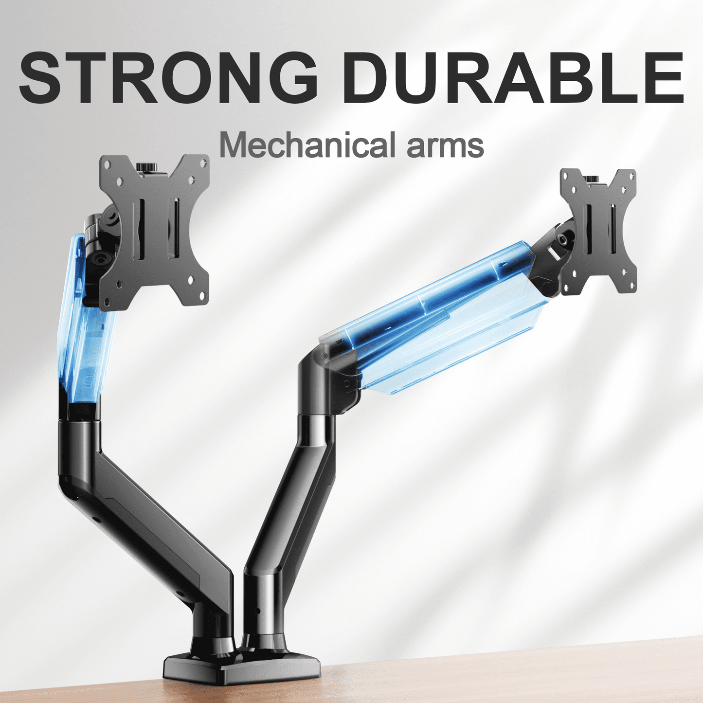 Dual Monitor Mount Stand for 13-32 inch Screens, 360° Heavy Duty Adjustable Arm Desk Mount with Tilt, Swivel, Rotation, Holds Up to 22lbs per Monitor Arm