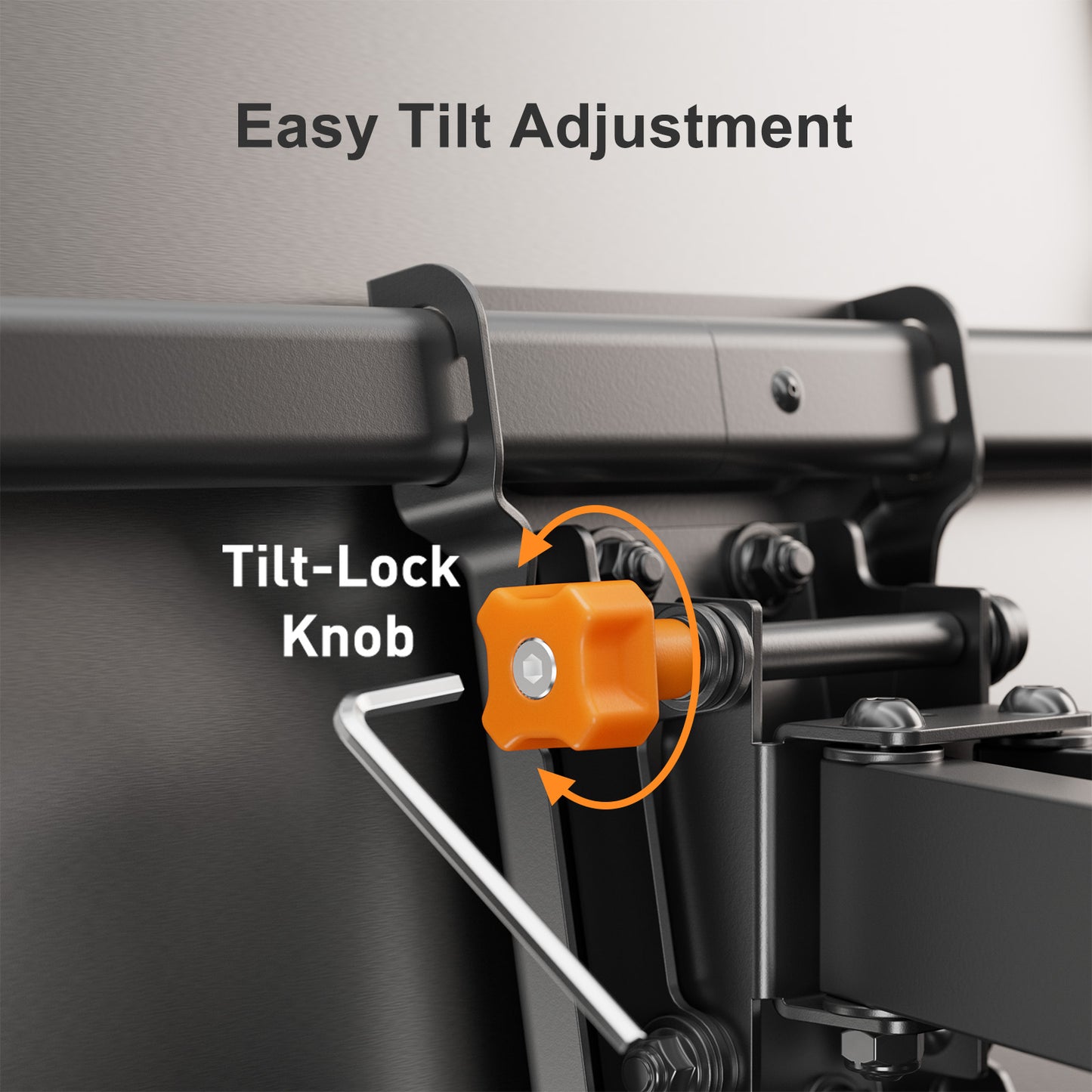 MountFTV Full Motion TV Wall Mount Bracket for Most 42-85 inch Curved TVs Lcd with Dual Articulating Arms, Swivel, Tilt, Max 600x400mm, Holds up to 132 lbs