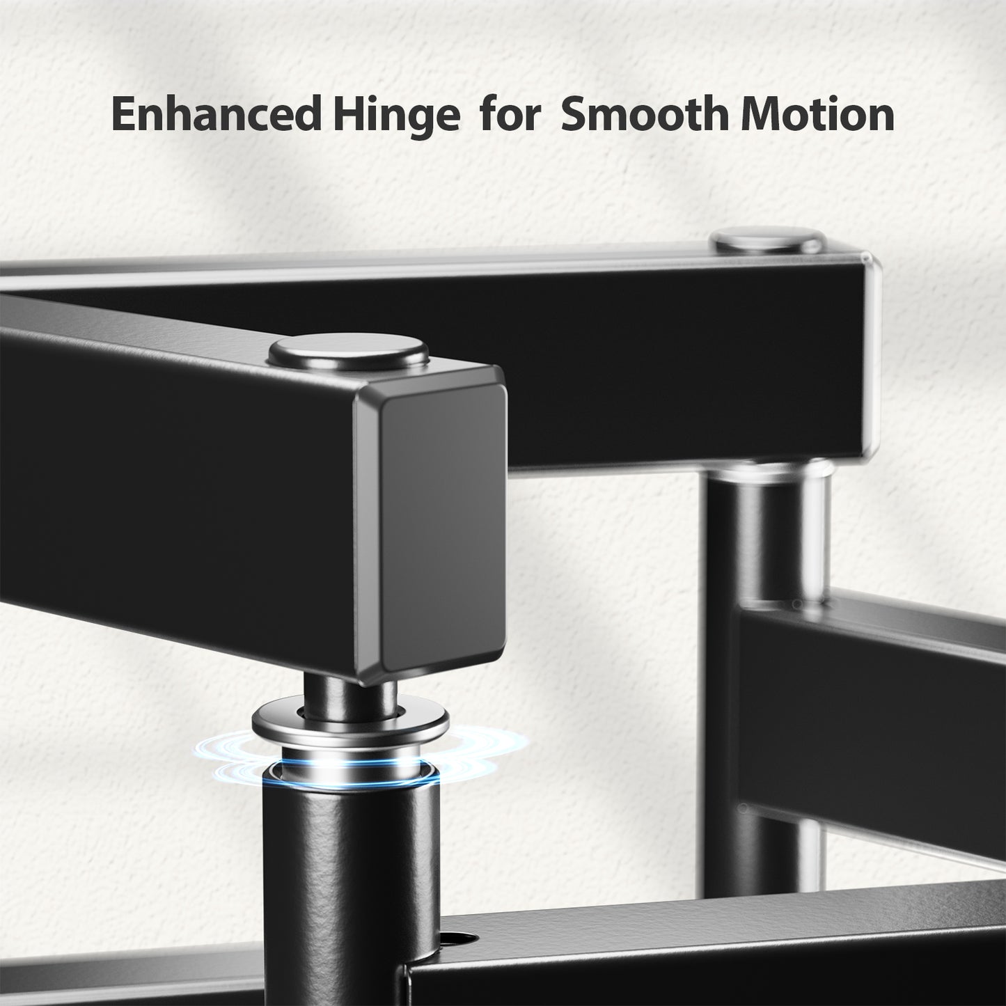 MountFTV Full Motion TV Wall Mount Bracket for Most 37-75 inch TVs with Dual Articulating Arms, Swivel, Tilt, Max 600x400mm, Holds up to 100 lbs