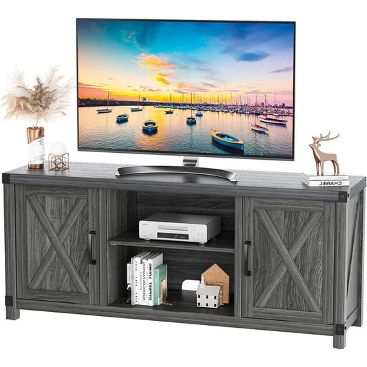 Console Cabinet for 65 Inch TVs with Media Shelves TV Stand Entertainment Center for Soundbar Barn Door TV Stand with Storage for Living Room - Walmart.com