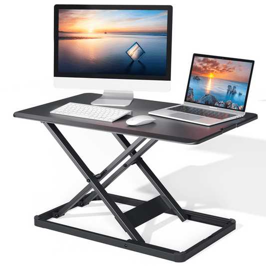 Adjustable Height Standing Desk Converter 28 Inch Wide Stand Up Desktop Riser for Home Office, Hold up to 22lbs - Walmart.com