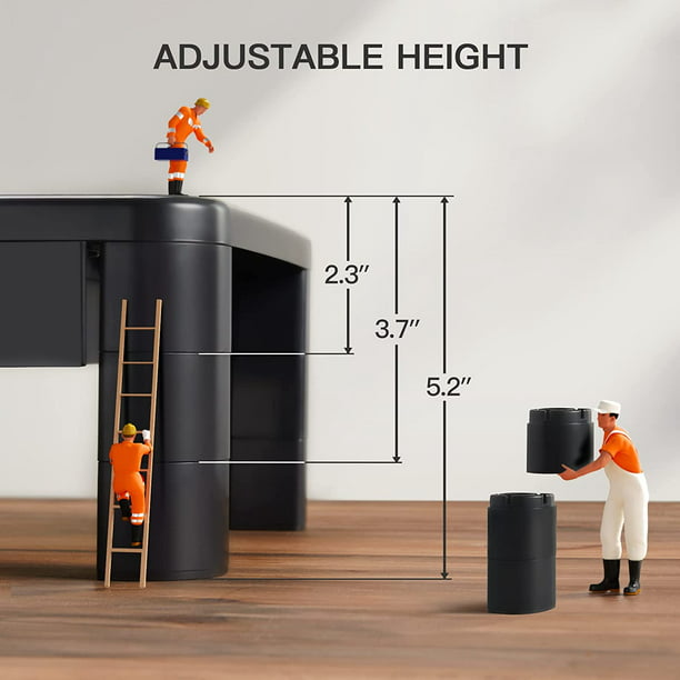 Myfurnideal Monitor Stand Riser Adjustable Laptop Stand with Cellphone Holder and Drawer for Home & Office - Walmart.com