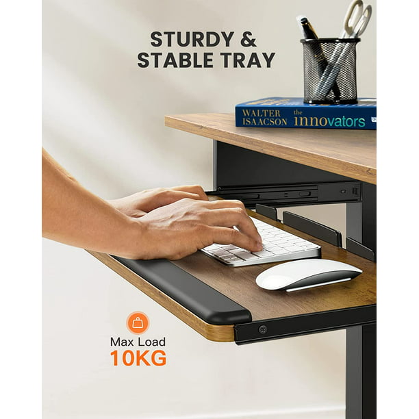 Electric Standing Desk with Keyboard Tray 48 x 24 Inches Height Adjustable Sit Stand up Desk Memory Computer Home Office Desk - Walmart.com