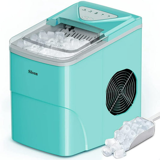 Portable Ice Maker Countertop with 2 Sizes Bullet-Shaped Ice, 26lbs/24h, Self-Cleaning, W/Scoop & Basket for Home, Kitchen, Office, Bar - Walmart.com
