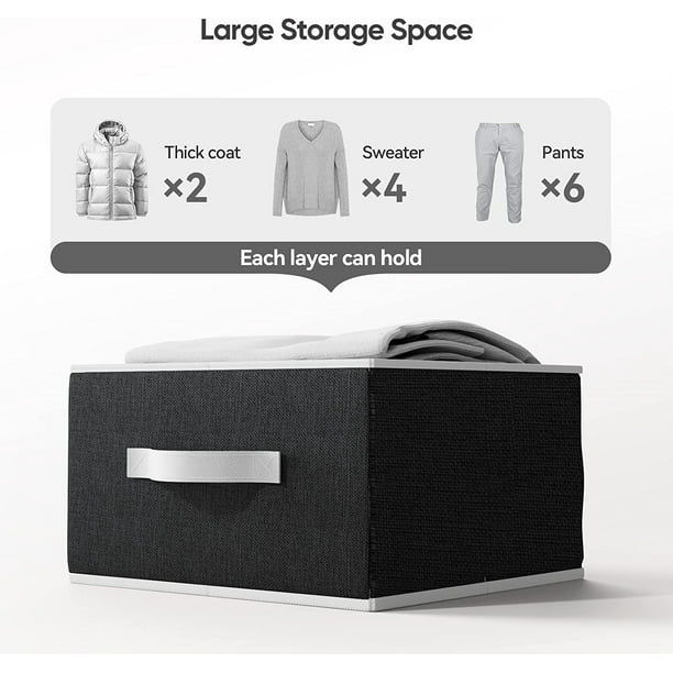 6-Shelf Hanging Closet Organizer Hanging Shelves for Closet with 3 Removable Drawers & Side Pockets, 12'' x 12'' x 43.3'' - Walmart.com