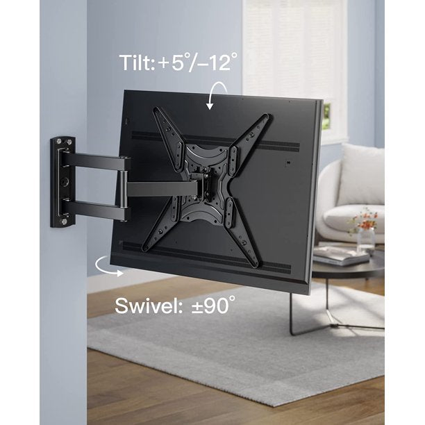Myfurnideal Full Motion TV Wall Mount for 26-55 Inch TVs Wall Mount TV Brackets with Articulating Arms Swivels Tilt Extension, Hold Up to 88 lbs - Walmart.com