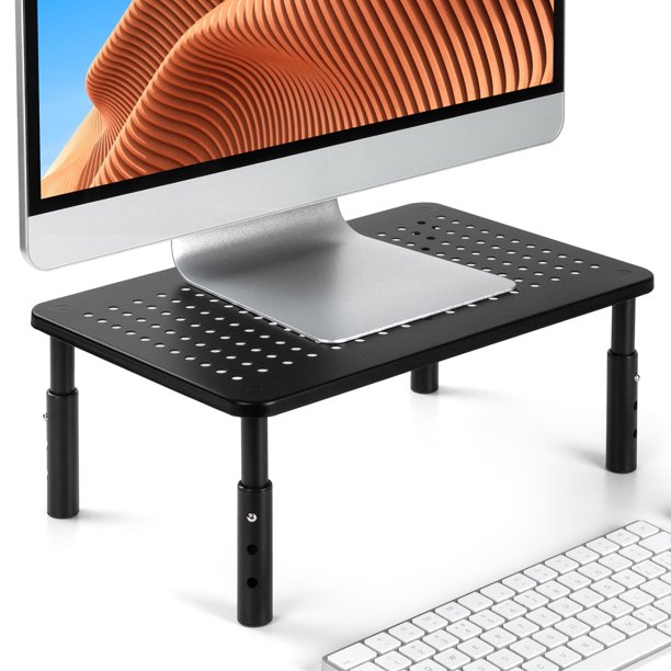 Myfurnideal Monitor Stand with Sturdy Adjustable 3 Height Laptop Stand Riser for Printer, Laptop, PC Tower, Laptop Stand for Office & Home - Walmart.com