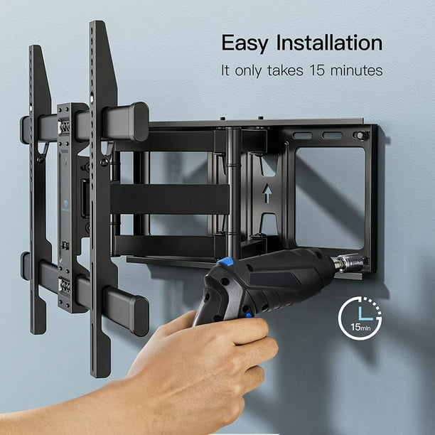 Myfurnideal Full Motion TV Wall Mount for Most 37-75 inch TVs Wall Bracket TV Mount with Dual Articulating Arms, Hold up to 132 lbs, Max 600x400mm - Walmart.com
