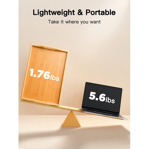 Myfurnideal Bamboo Bed Tray Table with Foldable Legs Laptop Desk Breakfast Tray for Sofa, Bed, Eating, Working - Walmart.com