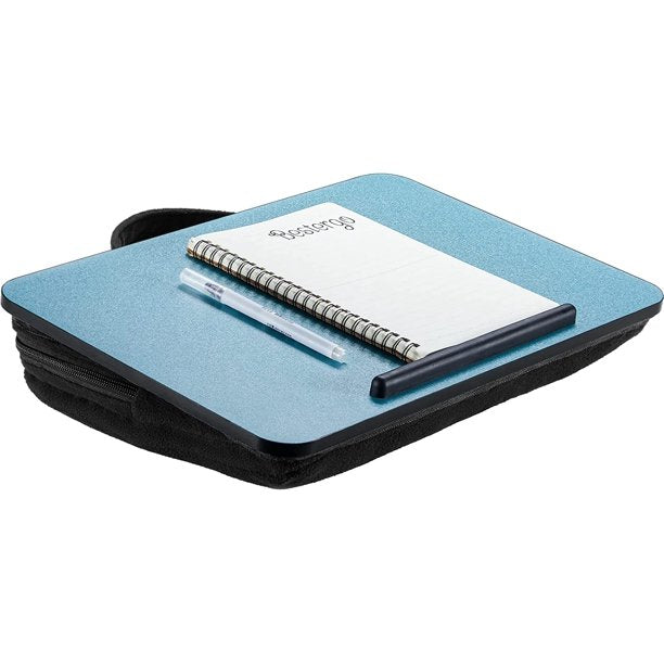 Portable Lap Desk Fits up to 14" Laptops Lightweight Laptop Tray with Zippered Storage & Anti-Slip Strip for Bed Sofa Travel - Walmart.com