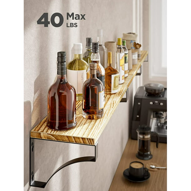 Myfurnideal 3 Sets Floating Shelves Wall Mounted Shelves for Bedroom, Bathroom, Living Room, Kitchen, Laundry Room Storage & Decoration - Walmart.com