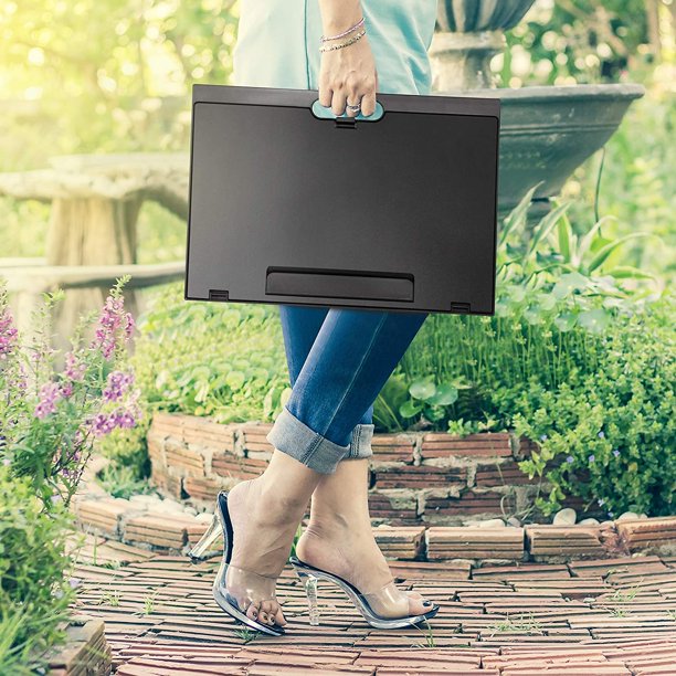 Adjustable Lap Desk with 8 Adjustable Angles and Dual Cushions Portable Laptop Stand for Home Office - Walmart.com