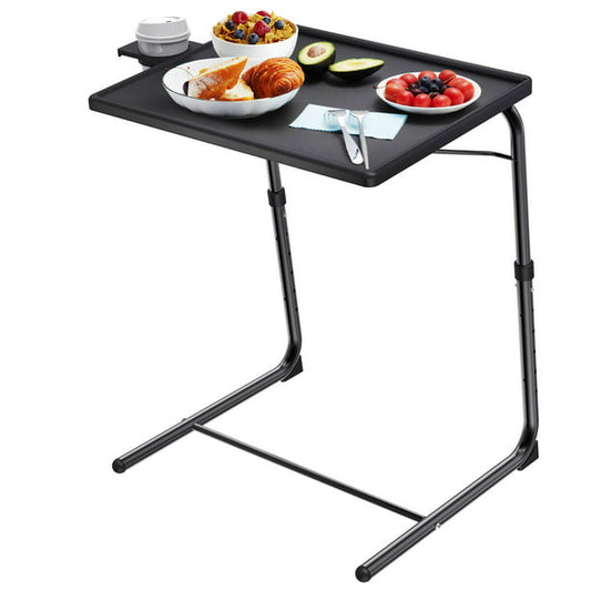 Myfurnideal Adjustable TV Tray Table with 6 Height & 3 Tilt Angle Folding TV Dinner Tray for Home, Office - Walmart.com