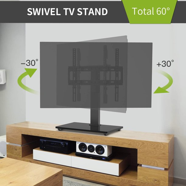 Universal TV Stand Fits 26-55 Inch TVs Monitor Height Adjustable Swivel Tabletop TV Base, Max 400x400mm, Hold up to 88lbs - Walmart.com