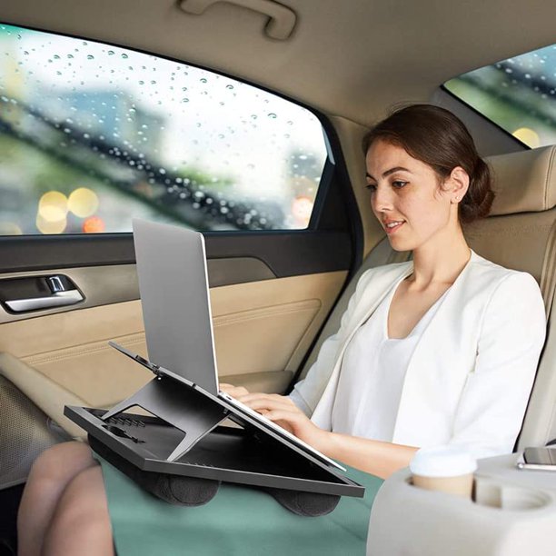 Adjustable Lap Desk with 8 Adjustable Angles and Dual Cushions Portable Laptop Stand for Home Office - Walmart.com