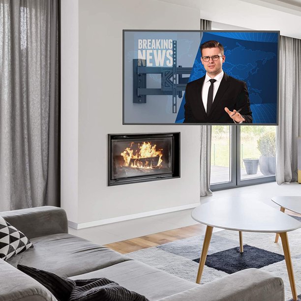Full Motion TV Wall Mount for Most 26-60 Inch TVs Single Articulating Arms TV Bracket, Hold up to 77lbs, Max 400x400mm, Support Swivel, Tilt, Level Adjustment - Walmart.com