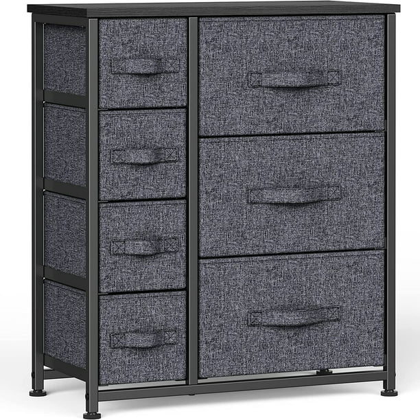 Myfurnideal Storage Tower with 7 Drawers Fabric Dresser Drawer with Steel Frame for Closet, Hallway, Entryway, Nursery Room - Walmart.com