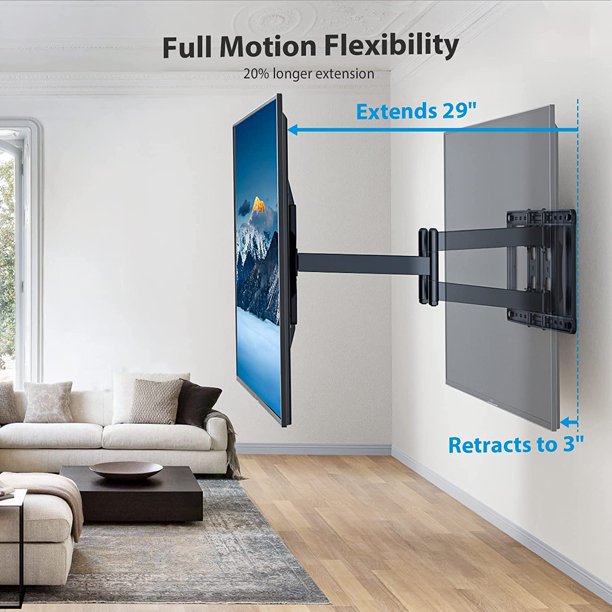 Myfurnideal Full Motion TV Wall Mount for 40-92 Inch TVs TV Mount Bracket with Dual Articulating Arms, Holds up to 132 lbs - Walmart.com