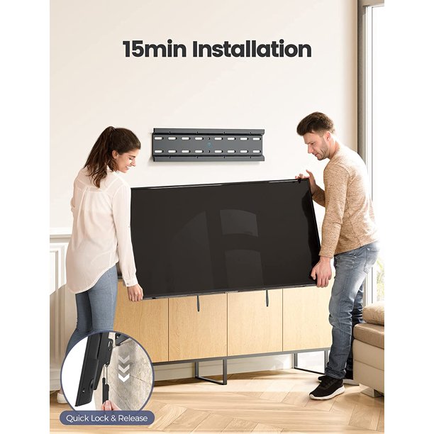 Tilting TV Wall Mount Bracket for Most 23-60 inch Flat Curved TVs, Weight up to 115lbs, Max 400x400mm - Walmart.com