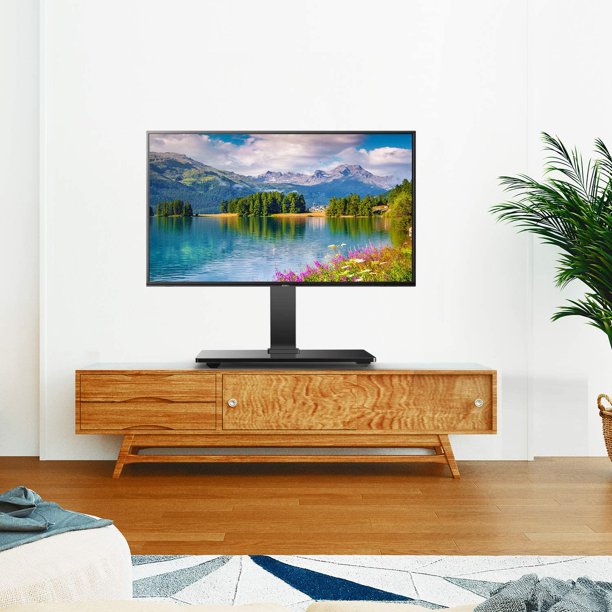 Universal TV Stand Fits 26-55 Inch TVs Monitor Height Adjustable Swivel Tabletop TV Base, Max 400x400mm, Hold up to 88lbs - Walmart.com