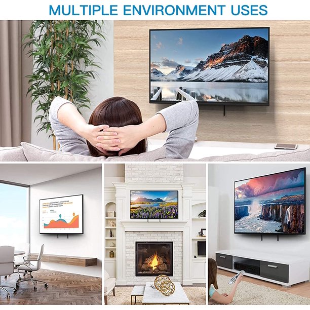 Fixed TV Wall Mount Bracket for 23-55 Inch LED, LCD, OLED, 4K Flat Curved Screen TVs Hold up to 99lbs, Max 400x400mm - Walmart.com