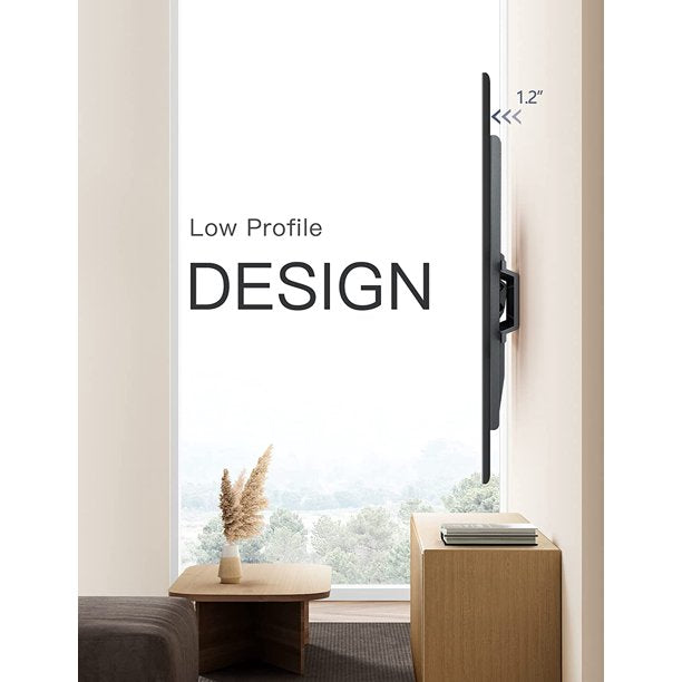 Tilting TV Wall Mount Bracket for Most 23-60 inch Flat Curved TVs, Weight up to 115lbs, Max 400x400mm - Walmart.com